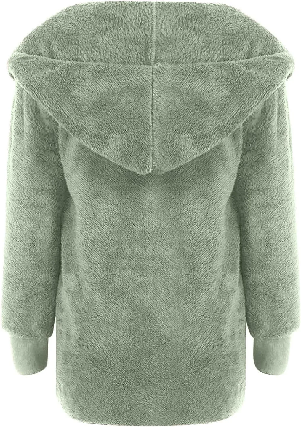 Winter Coats for Women Oversized Sherpa Fleece Jacket Open Front Hooded Warm Sherpa Lined Jacket Outerwear