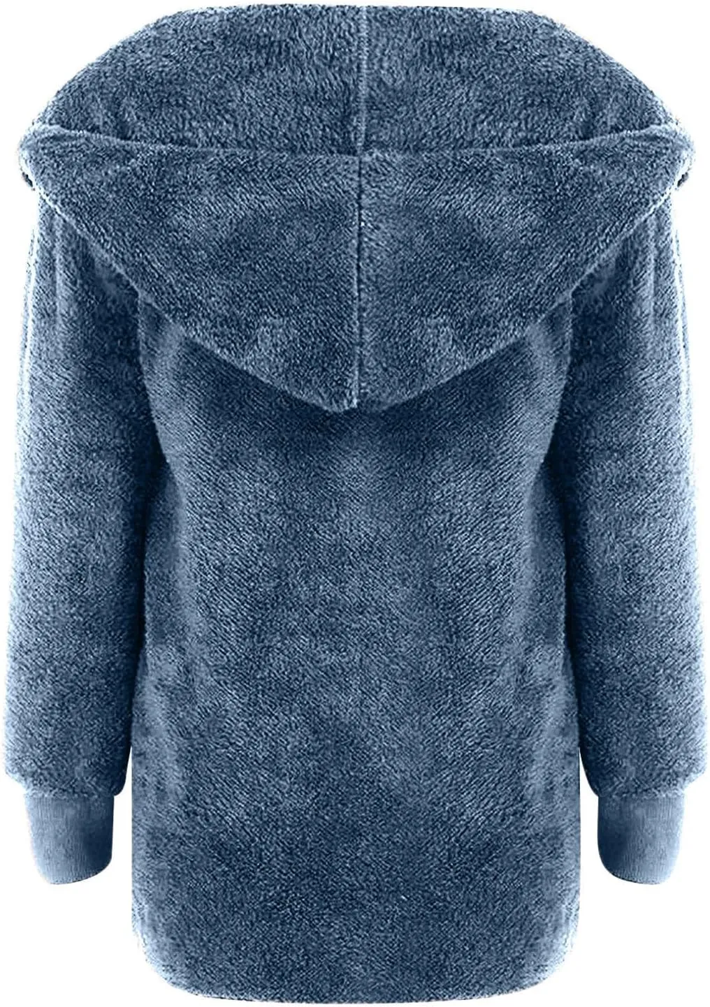 Winter Coats for Women Oversized Sherpa Fleece Jacket Open Front Hooded Warm Sherpa Lined Jacket Outerwear