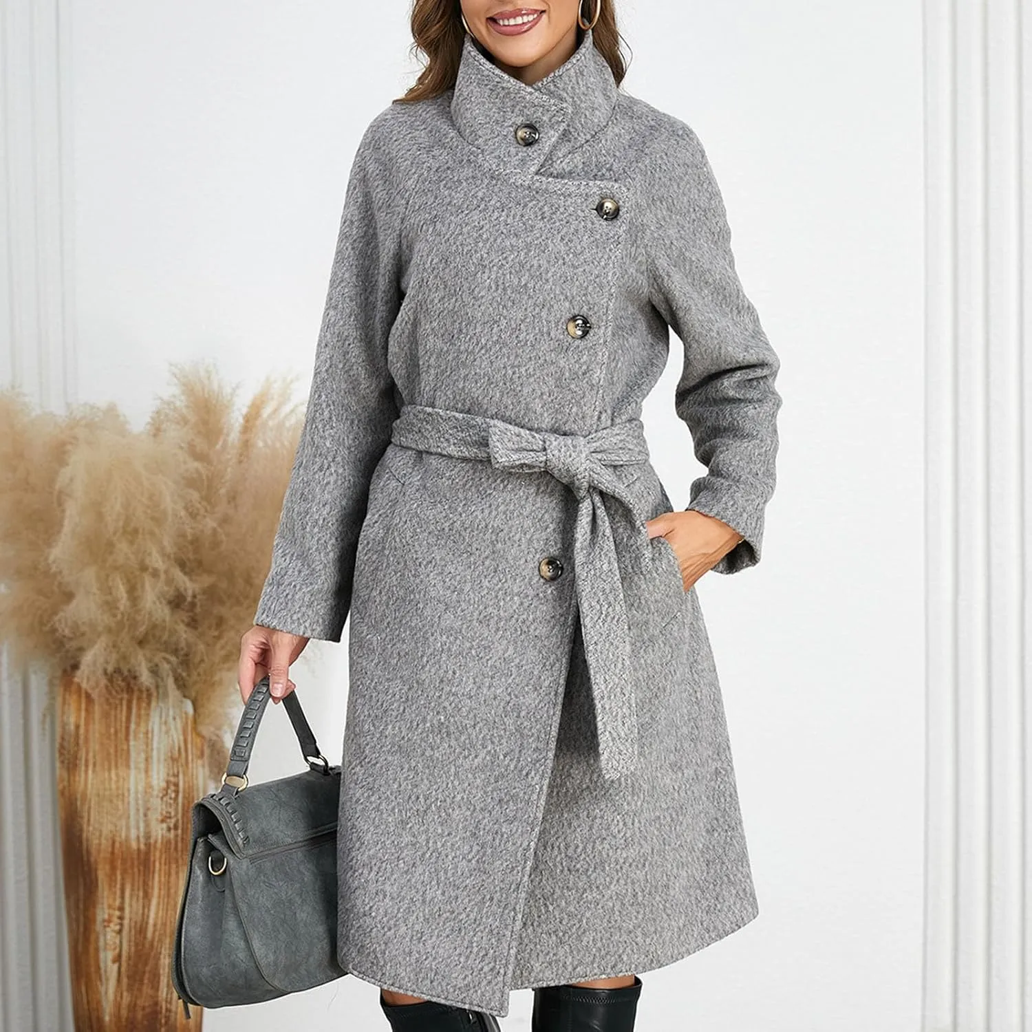 Winter Coats for Women Plus Size Long Puffer Coats Down Thicken Warm Quilted Jacket Mid-Length Outerwear