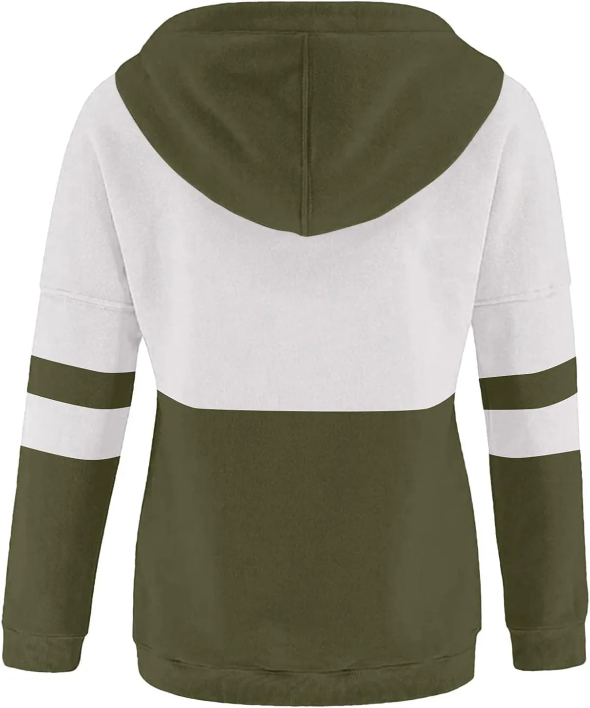 Winter Hoodies For Women 2022,Women's Pullover Casual Color Block Sweatshirts Long Sleeve Tops With Kangaroo Pockets