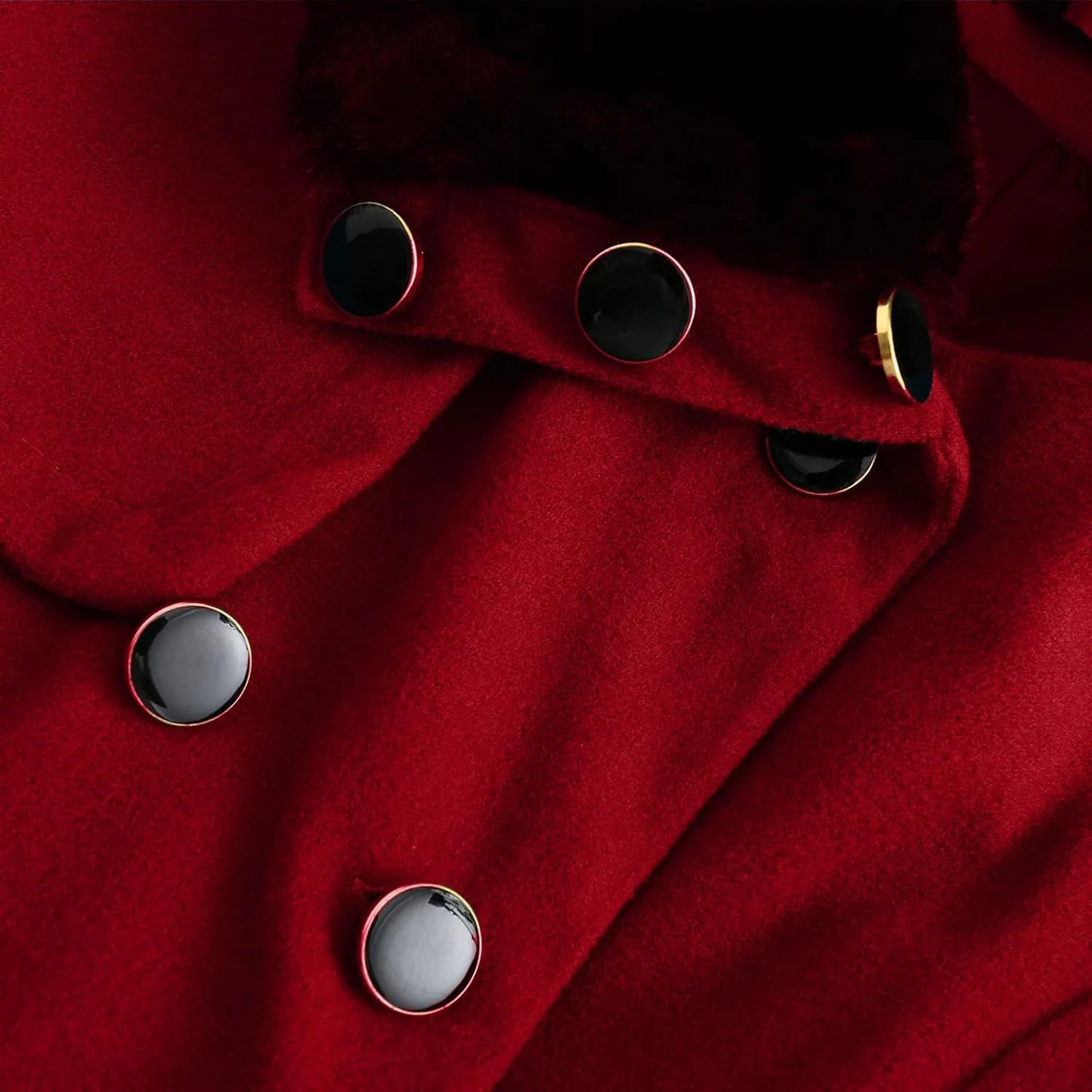 Winter Trench Coat Women Lapel Double Breasted Wool Blend Pea Coats Fashion Plaid Hooded Long Jacket with Belted