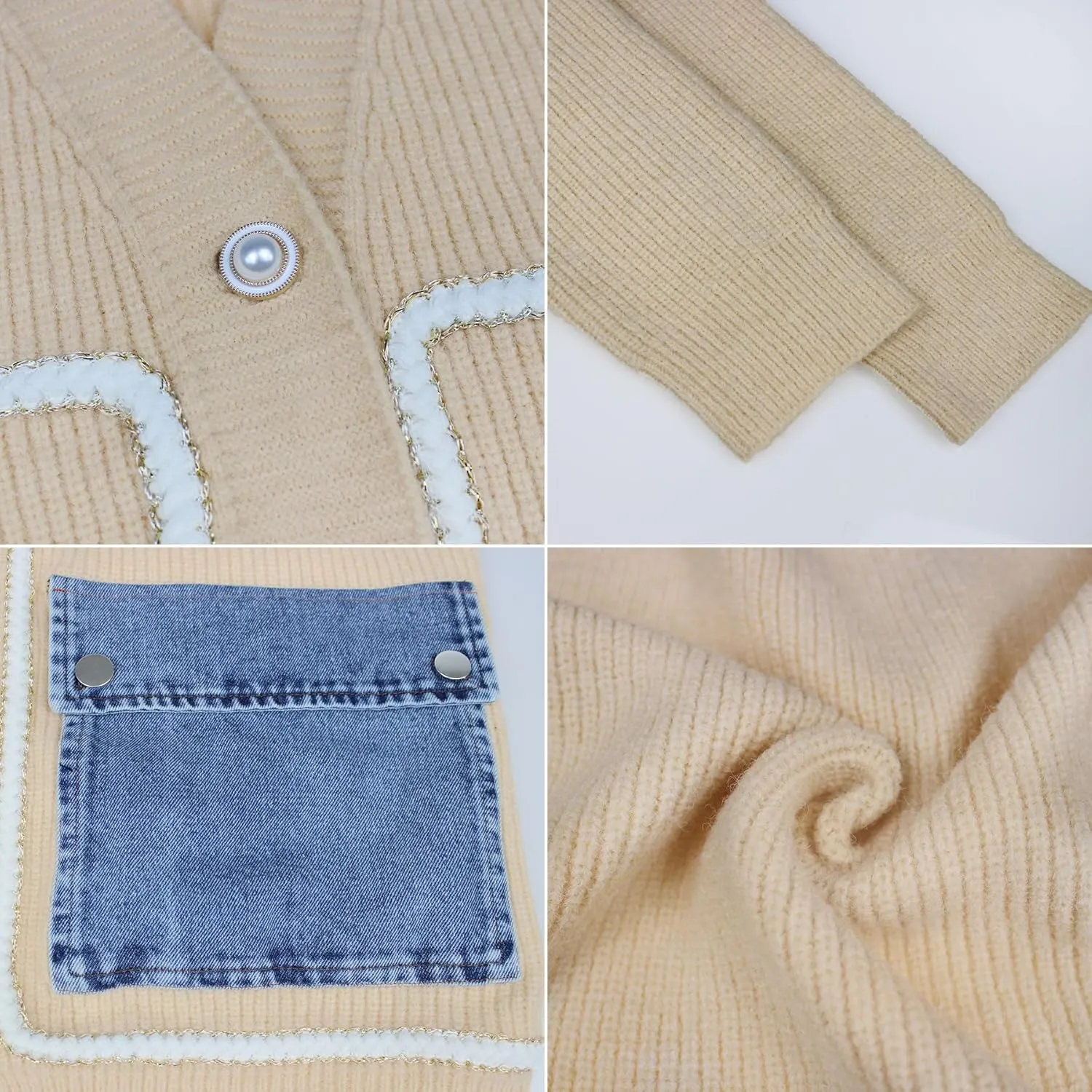 Women Long Sleeve Open Front Cardigan Sweaters Coat Oversized Chunky Cable Knit Button Down Outerwear Trendy Outfits
