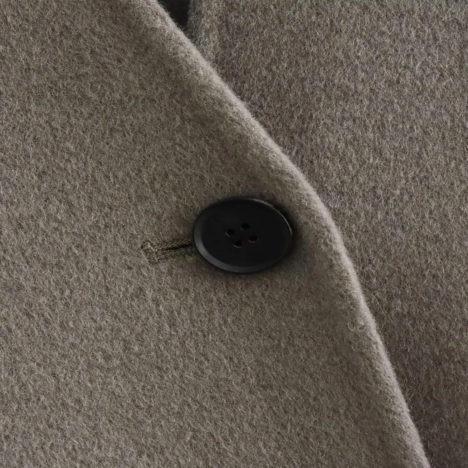 Women Winter Jacket Plus Size Wool Blend Long Sleeve Button Down Loose Coat Solid Casual Short Pea Coat Outerwear