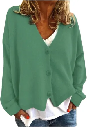 Women's 2024 Cropped Cardigan Sweaters Sweater Slim O-neck Long Sleeve Sweater Open Front Cardigan Sweaters for