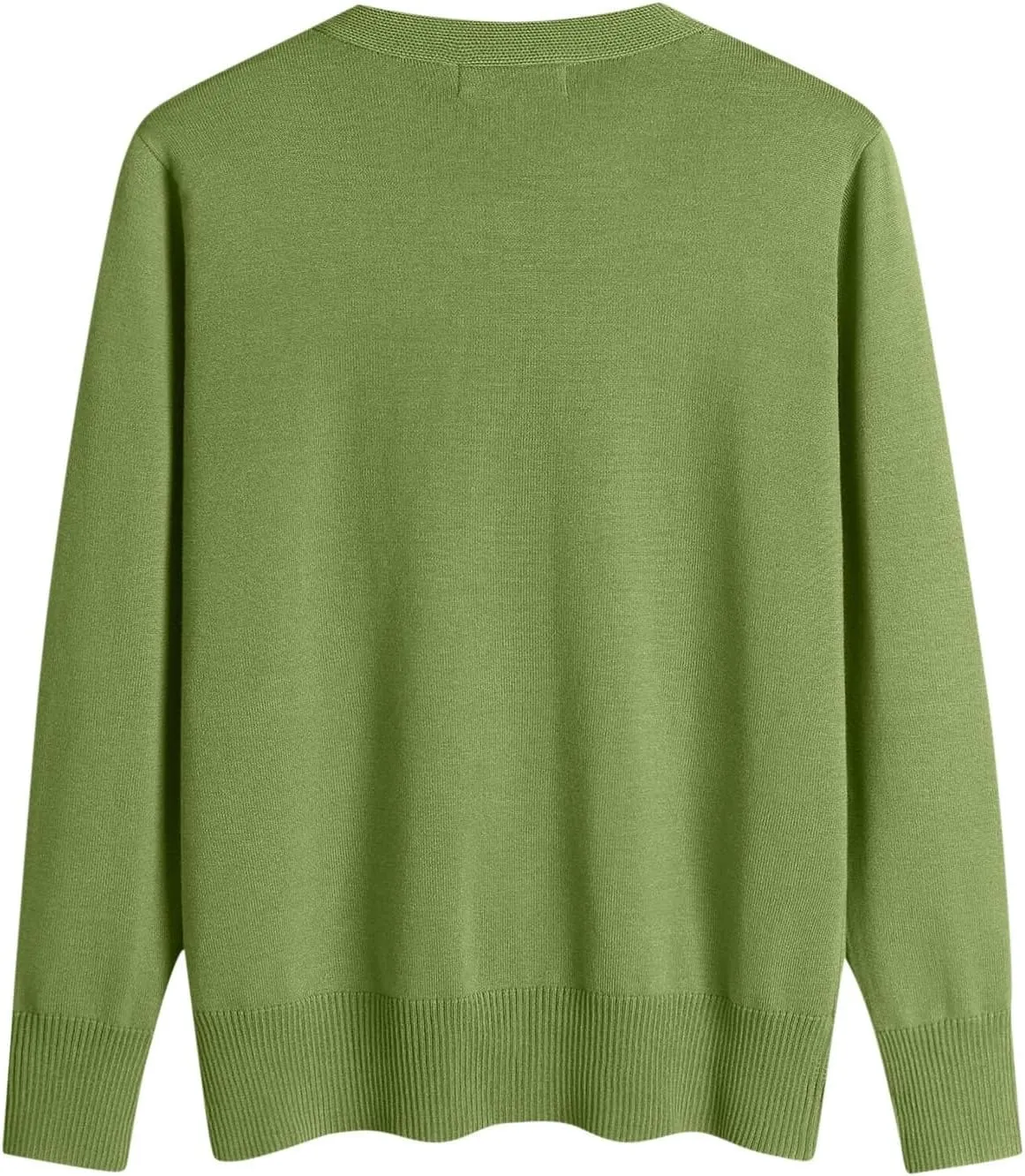 Womens Button Down Sweaters Lightweight Open Front Cardigan V Neck Long Sleeve Knitted Fall Tops Soft Outwear Sweater