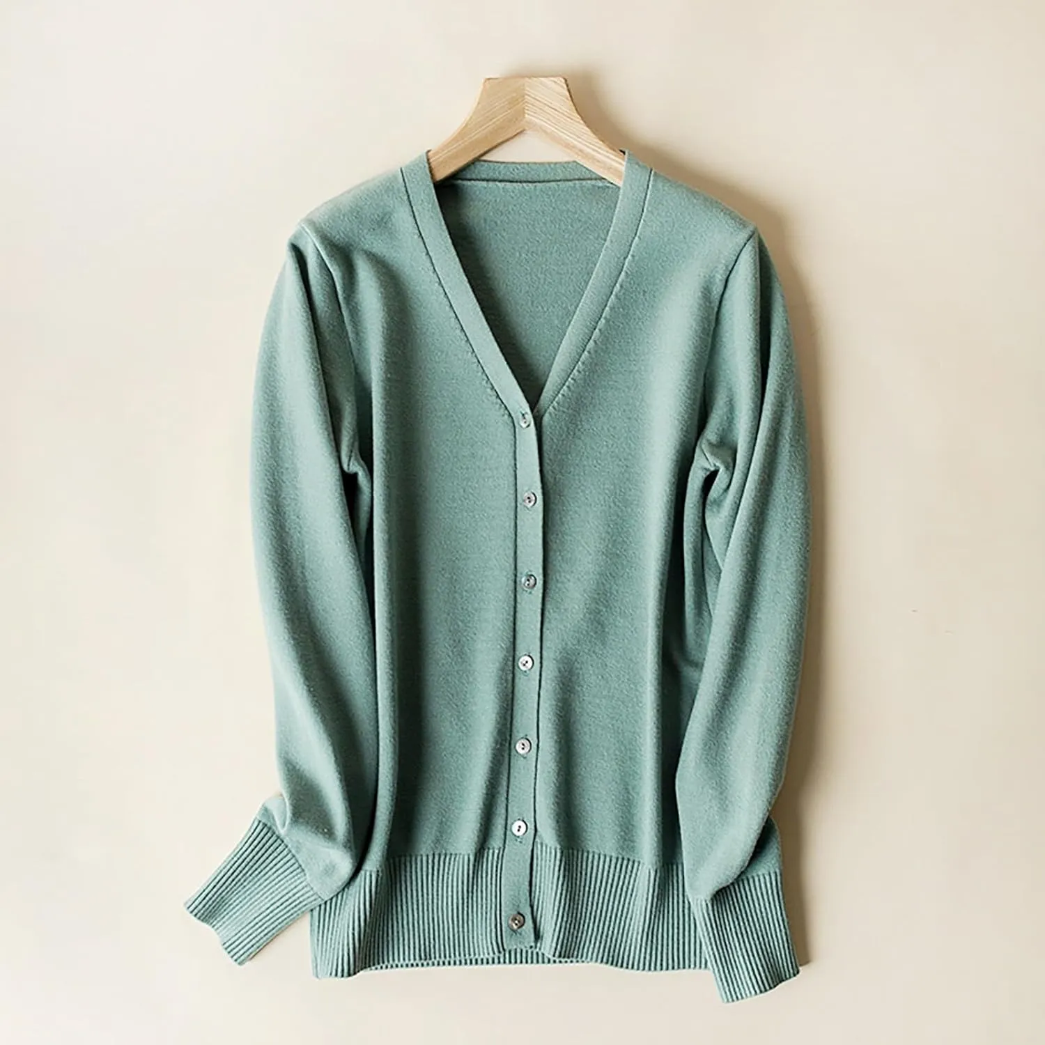 Women's Cable Knit Open Front Cardigans Sweater Casual Sweater Warm Top Button Down Loose Cardigan Outwear Womens