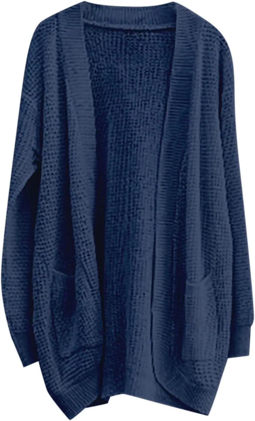 Womens Casual Lightweight Long Sleeve Cardigan Flowy Soft Open Front Knit Sweaters 2023 Fall Winter Waffle Knit Cardigan