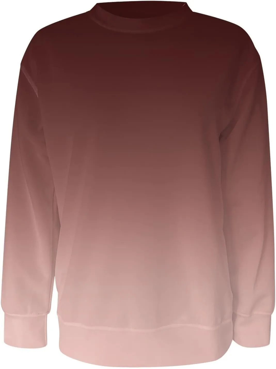 Womens Crewneck Sweatshirts No Hood Fall Long Sleeve Outfits Fashion Solid Oversized Sweatshirt Winter Pullover 2024