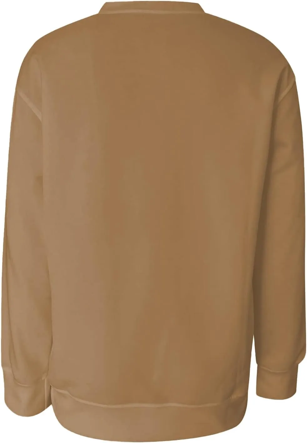 Womens Crewneck Sweatshirts No Hood Fall Long Sleeve Outfits Fashion Solid Oversized Sweatshirt Winter Pullover 2024