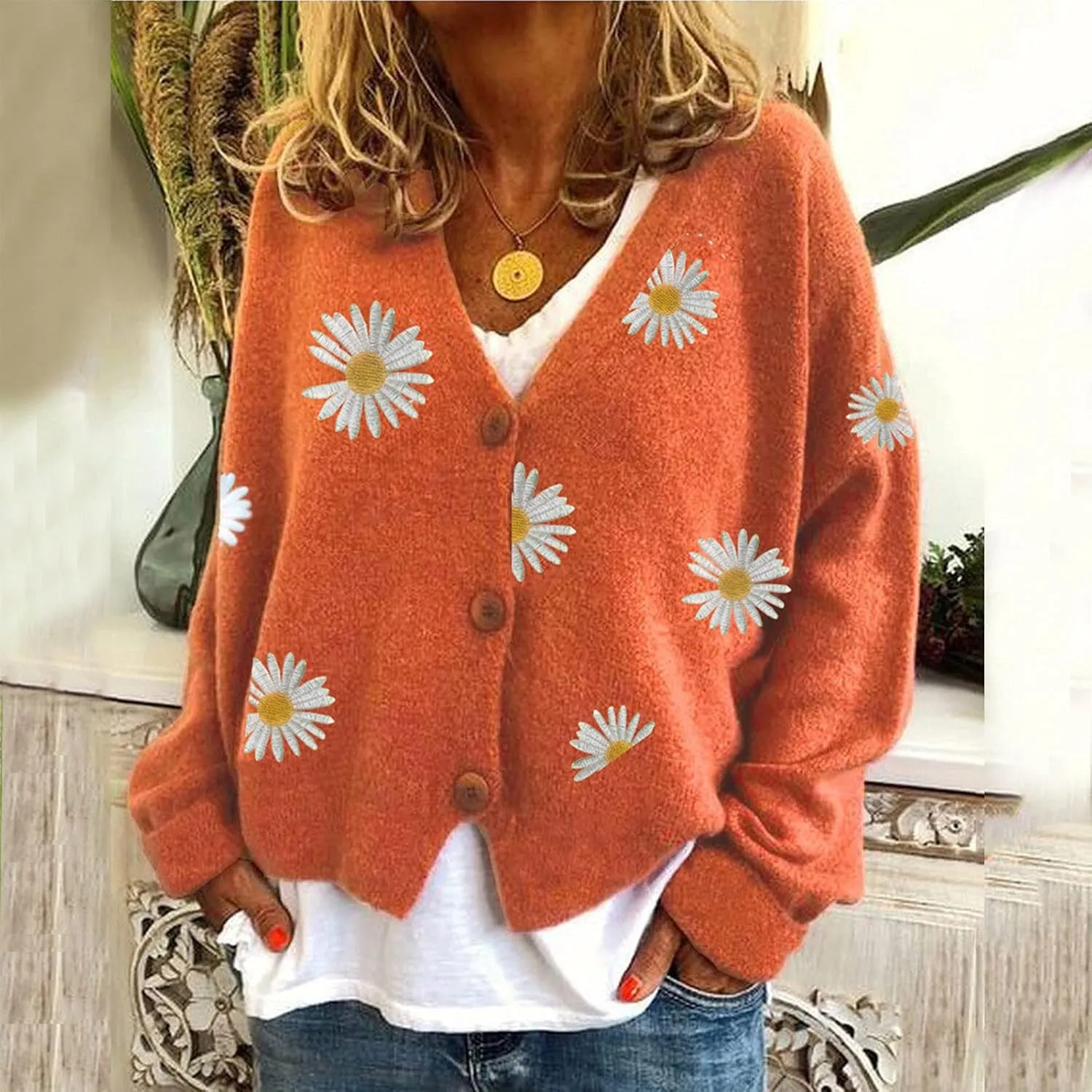 Womens Crochet Cardigan Sweater Kimonos Down Long Sleeve Oversized Knit Cardigans Autumn Open Front Knitted Sweater
