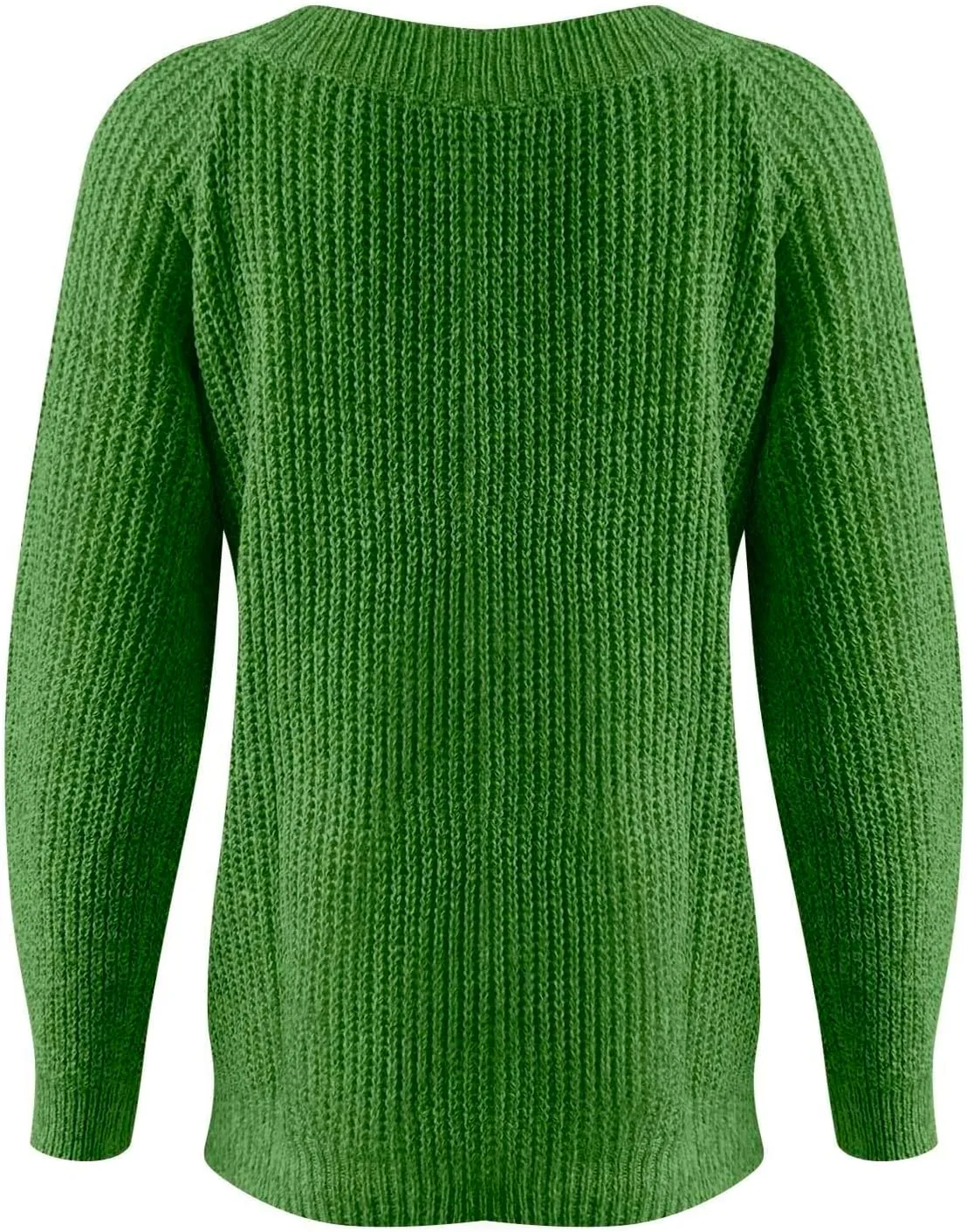 Women's Fair Isle Long Sleeve Crew Neck Knit Sweaters Vintage Chunky Stripedd Sweater Pullover Top for Fall Winter
