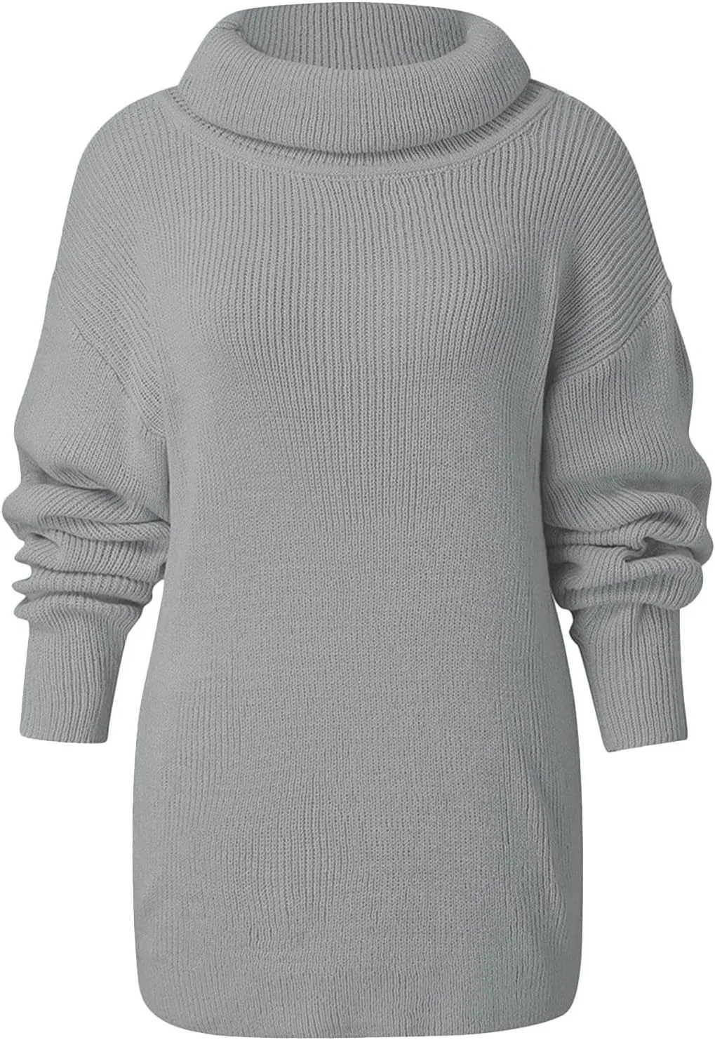 Womens Fall Oversized Sweaters 2023 Fashion Chic Turtleneck Batwing Long Sleeve Jumper Tops Soft Knitted Pullover