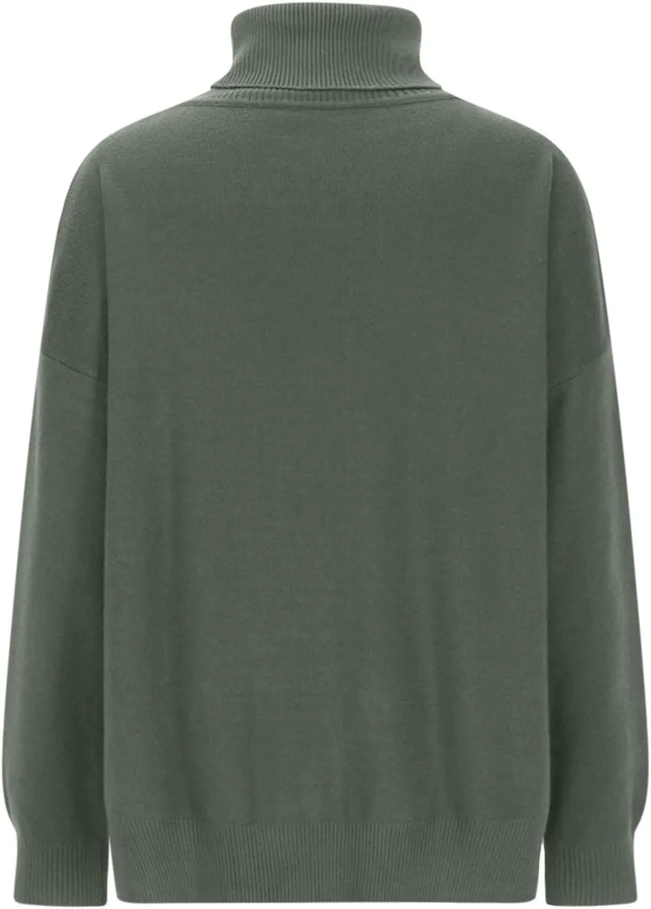 Women's Fall Oversized Turtleneck Sweater Casual Long Sleeve Comfy Knit Pullover Tops Lightweight Sweater for Women