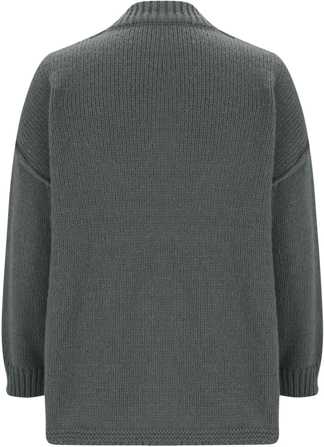 Women's Fall Oversized Turtleneck Sweaters Long Sleeve Drop Shoulder Loose Fuzzy Knit Slouchy Pullover Sweater Tops