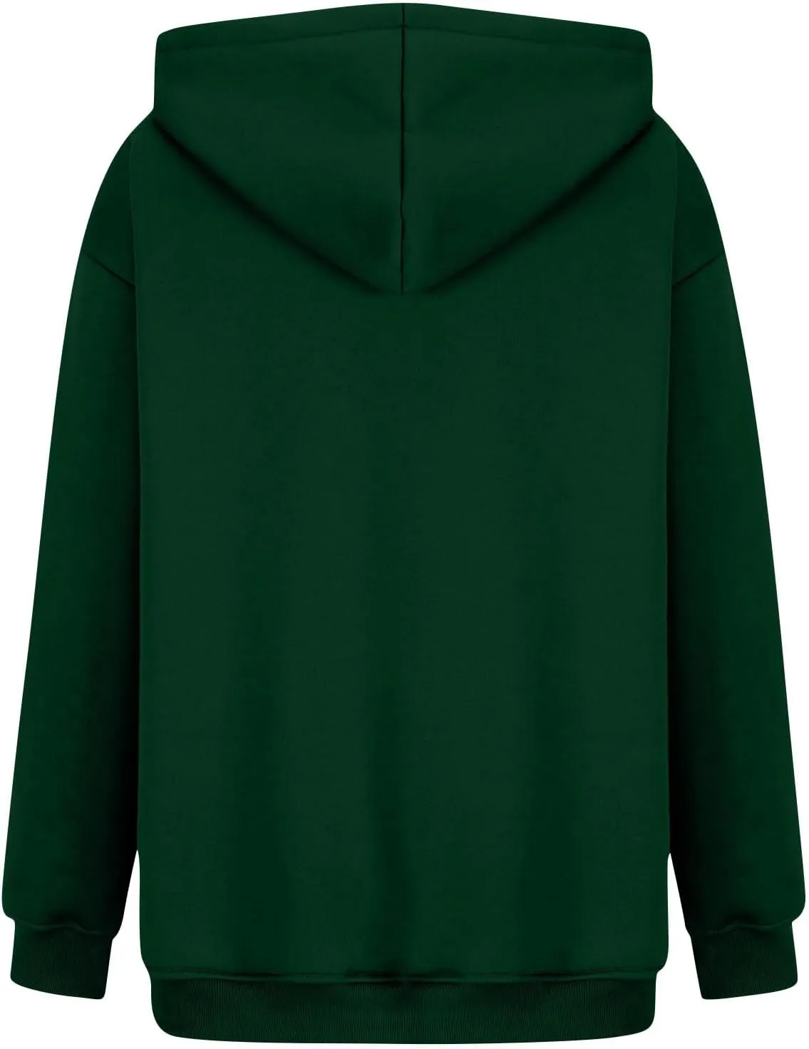 Women's Fall Winter Oversized Hooded Casual Trendy Long Sleeve Solid Loose Fleece Sweatshirt With Pockets, S-2XL