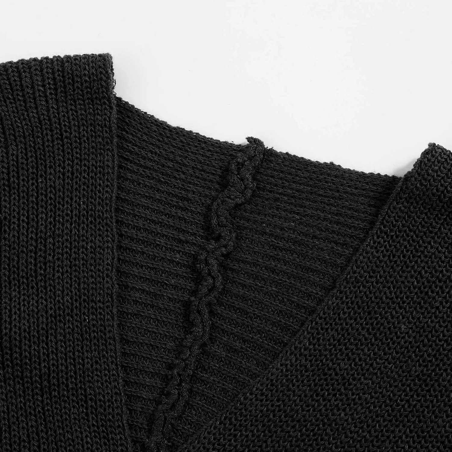 Women's Fall Winter Top Shirt Long Sleeve V-Neck Sexy Elegant Sweaters Top Cross Front Sweater for Winter Men
