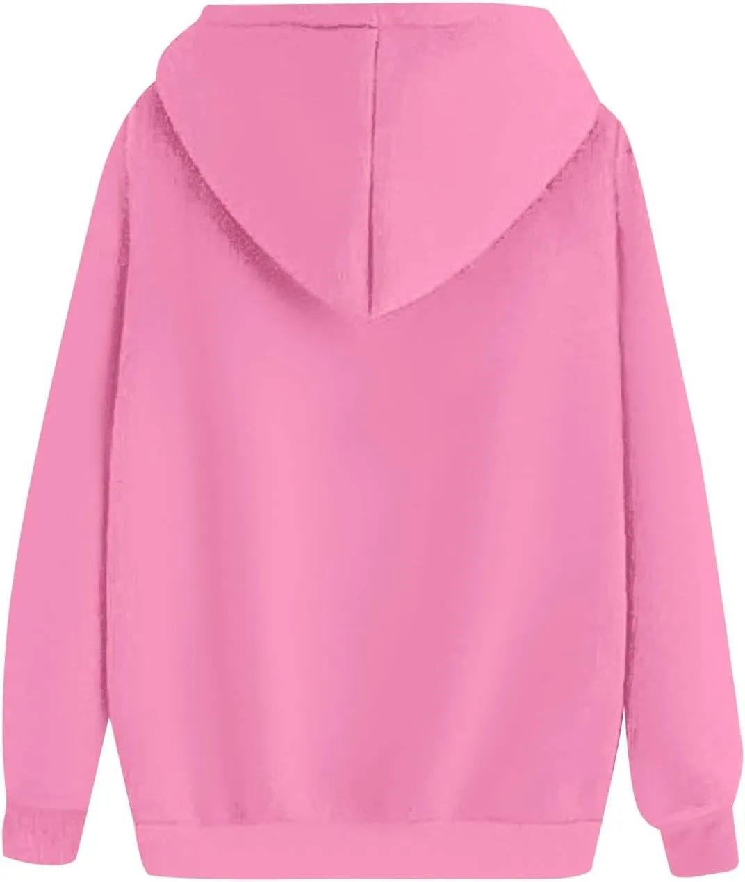 Womens Fleece Oversized Sweatshirt Drop Shoulder Long Sleeve Hoodie LIghtweight Hooded Pullover Fall Outfits w/Pocket
