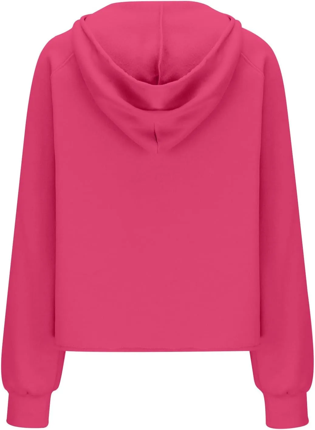 Women's Half Zip Cropped Sweatshirts Fleece Casual Loose Hoodie Quarter Zip Trendy Y2k Pullover Sweater With Pocket