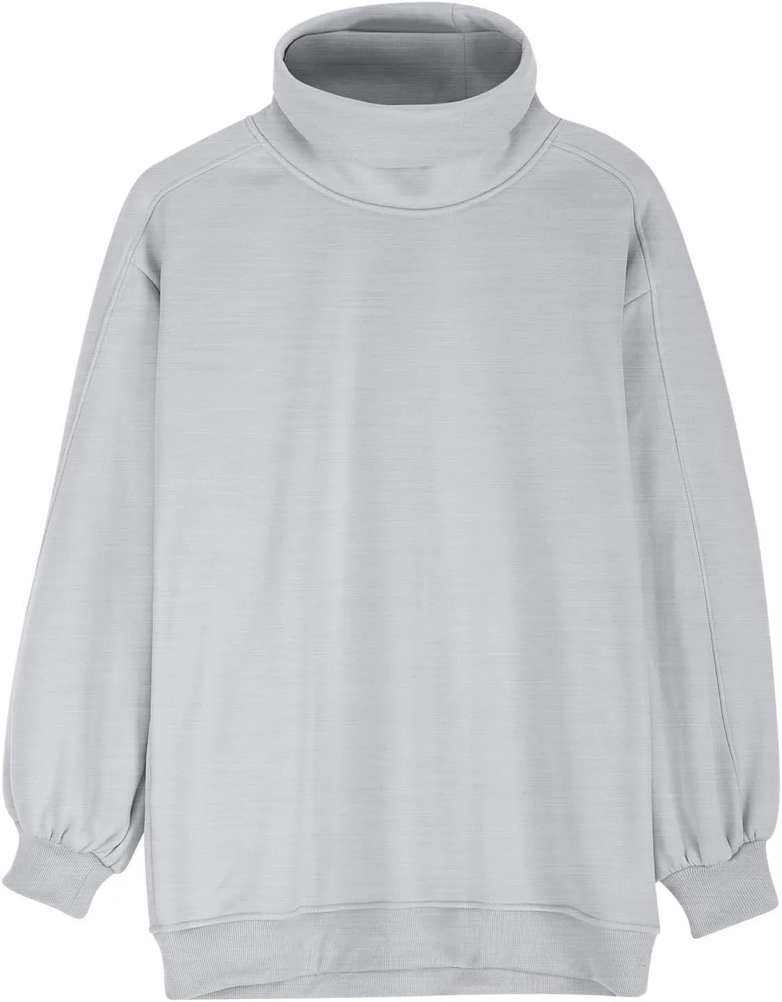Women's Long Sleeve Cowl Neck Sweatshirt Oversized Pullover Casual Loose Sweatshirts Plus Size Soft Tunic Tops