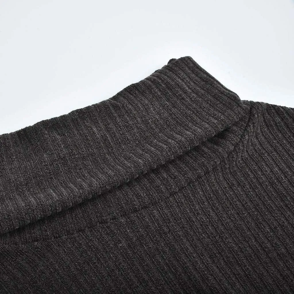 Women's Long Sleeve Turtleneck Cozy Knit Sweater,Casual Loose Pullover Jumper Tops