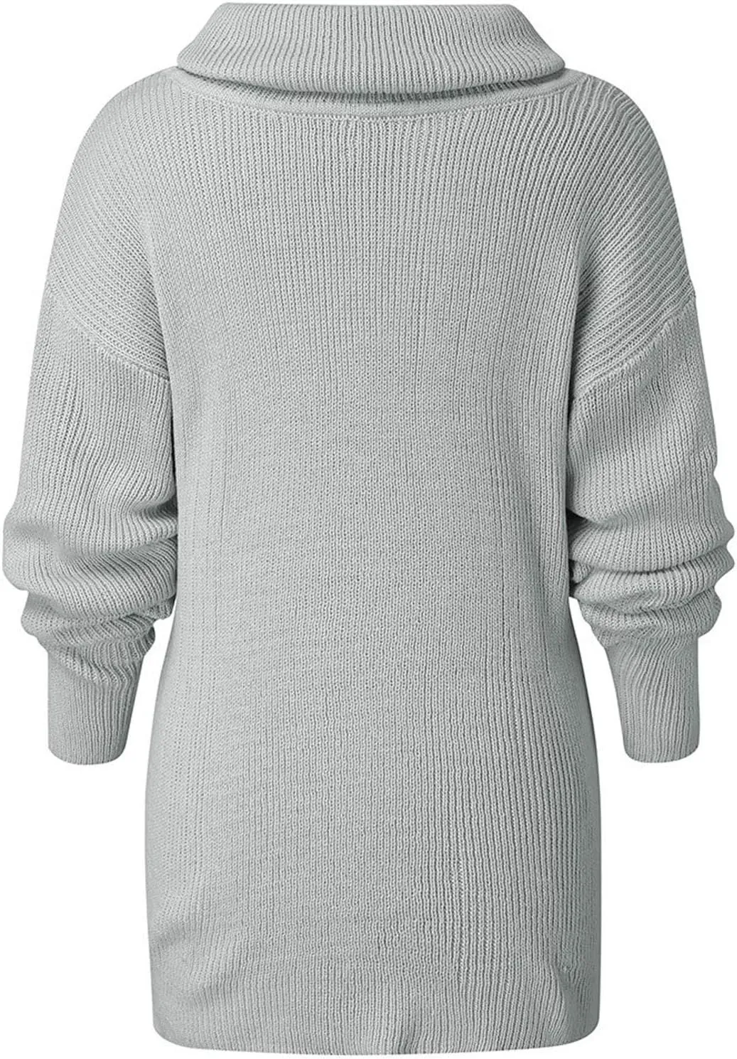 Womens Long Sleeve Turtleneck Sweaters Oversized Knit Loose Pullover Tunic Tops Knitted Pullover Jumper Sweater Shirts