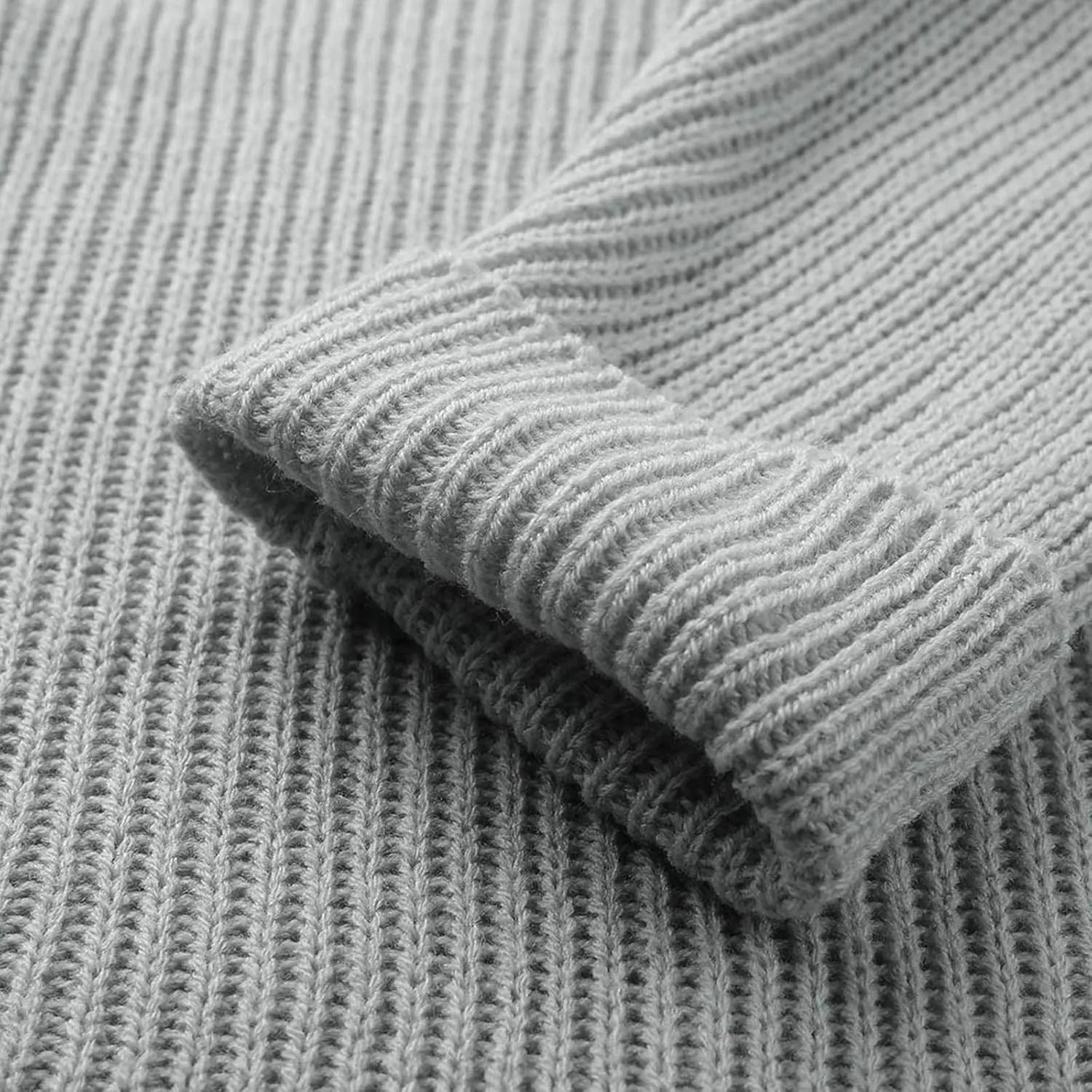 Womens Long Sleeve Turtleneck Sweaters Oversized Knit Loose Pullover Tunic Tops Knitted Pullover Jumper Sweater Shirts