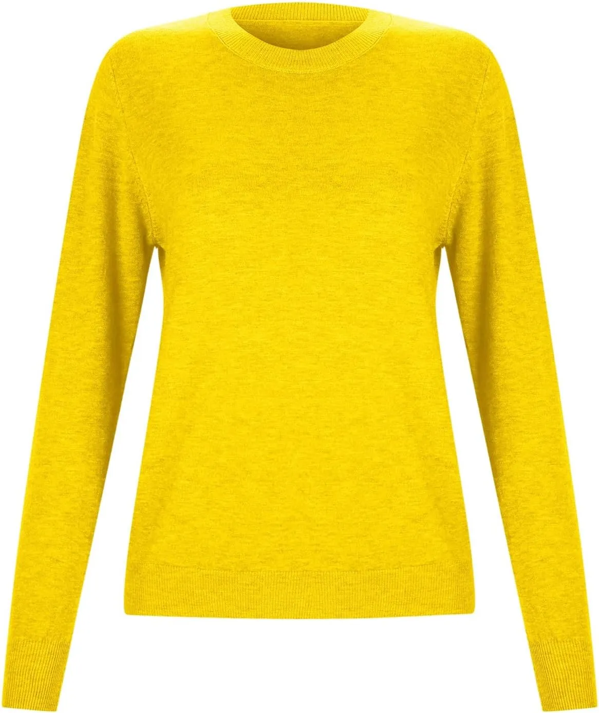 Women's Loose Pullover Sweaters 2024 Fall Winter Clothes Crew Neck Slouchy Long Sleeve Casual Knitted Tops
