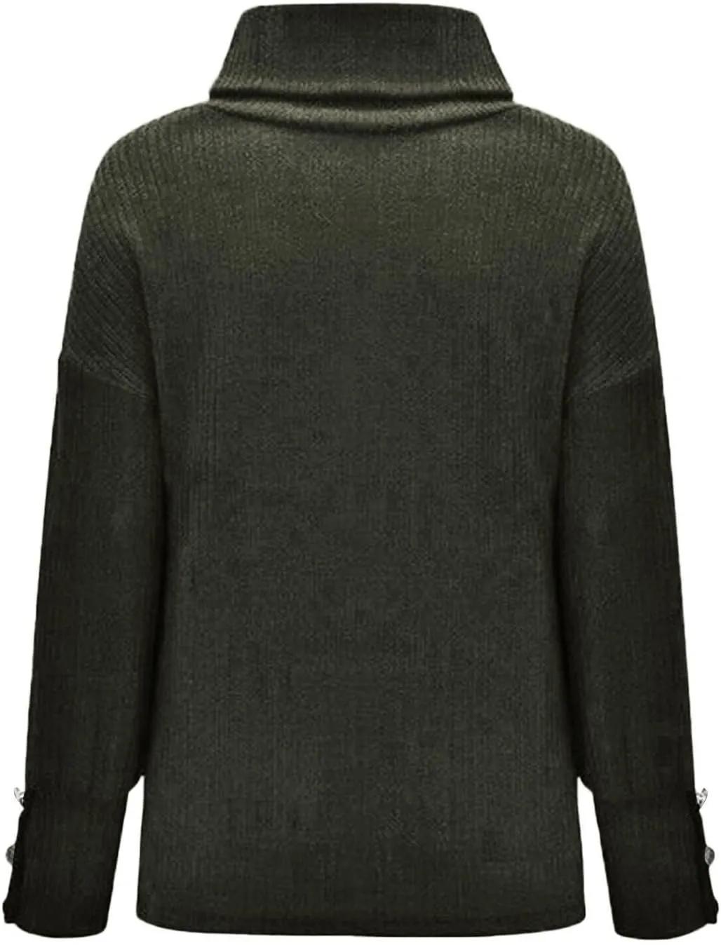 Women's Mock Turtleneck Sweaters Fashion Warm Winter Long Sleeve Pullover Cable Knit Sweaters Soft Jumper
