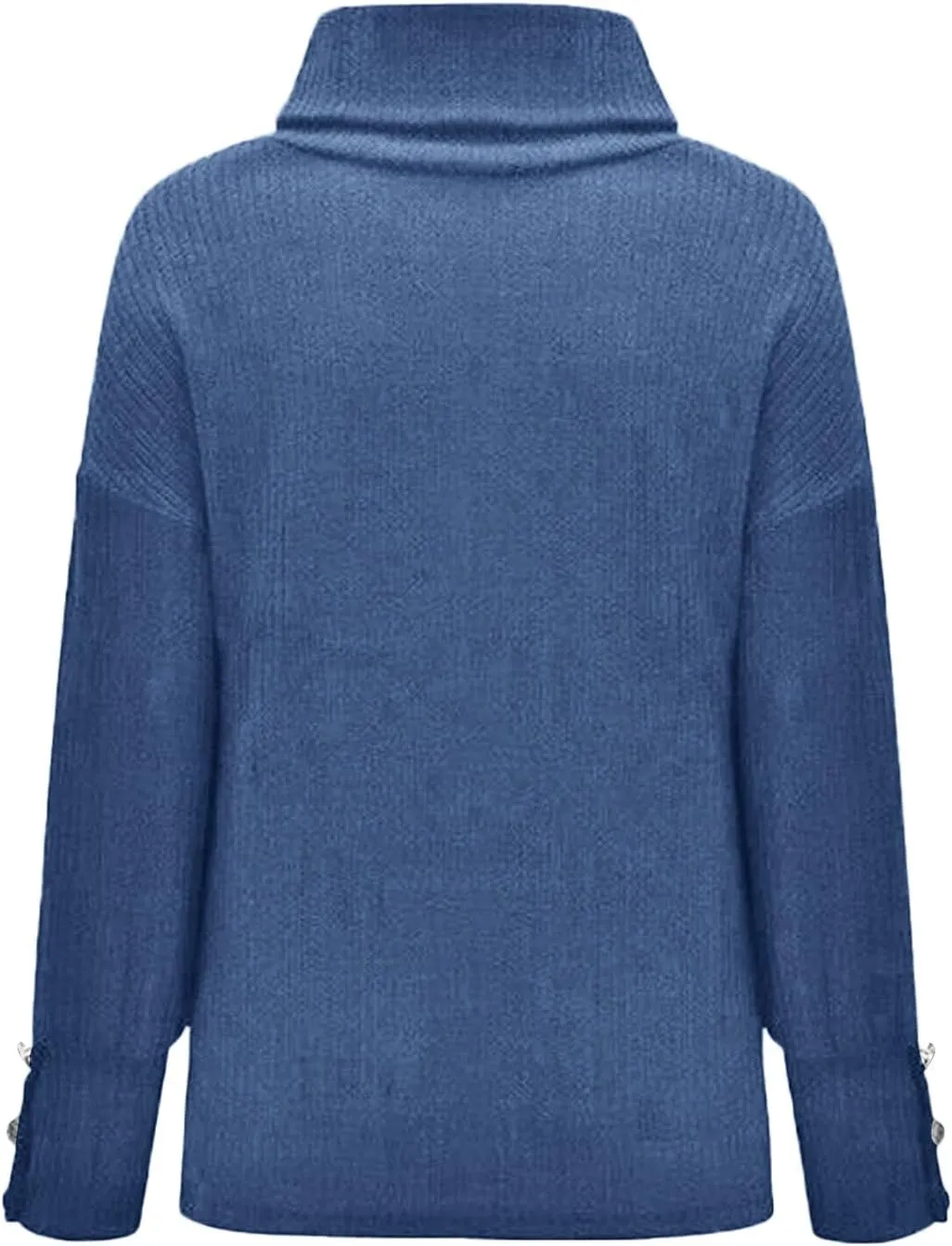 Women's Mock Turtleneck Sweaters Fashion Warm Winter Long Sleeve Pullover Cable Knit Sweaters Soft Jumper
