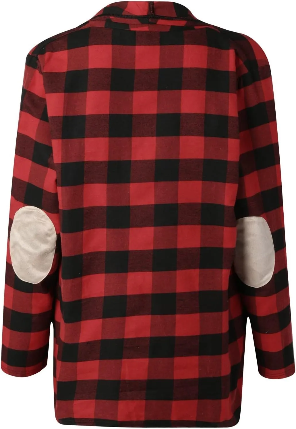 Women's Open Front Cardigan Casual Lightweight Long Sleeve Kimono Cardigans Buffalo Plaid Shirt Comfy Soft Outwear
