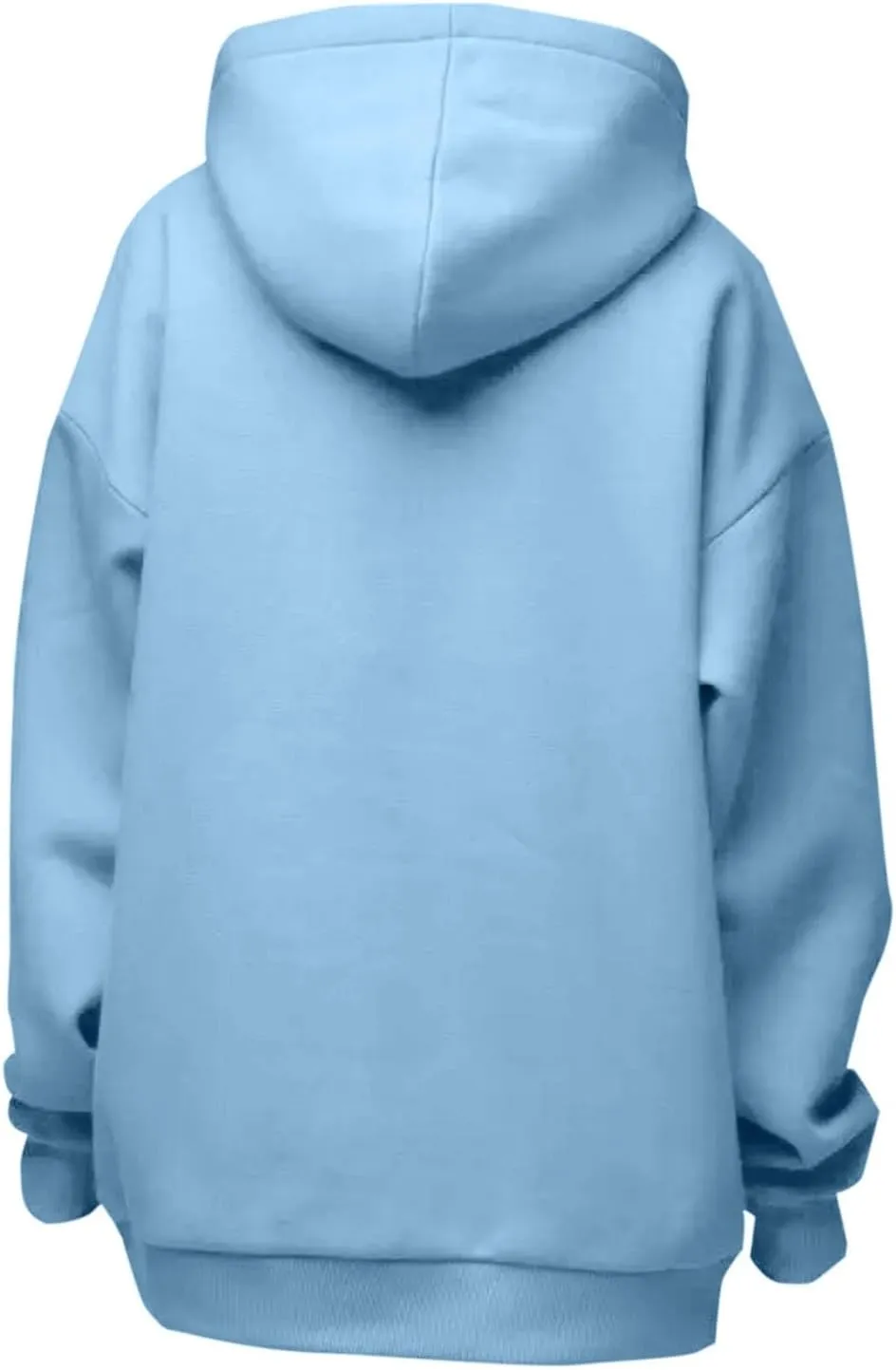 Womens Oversized Hoodies Solid Thick Warm Long Sleeve Drawstring Hooded Loose Sweatshirts Fall Winter Pullover Outfits