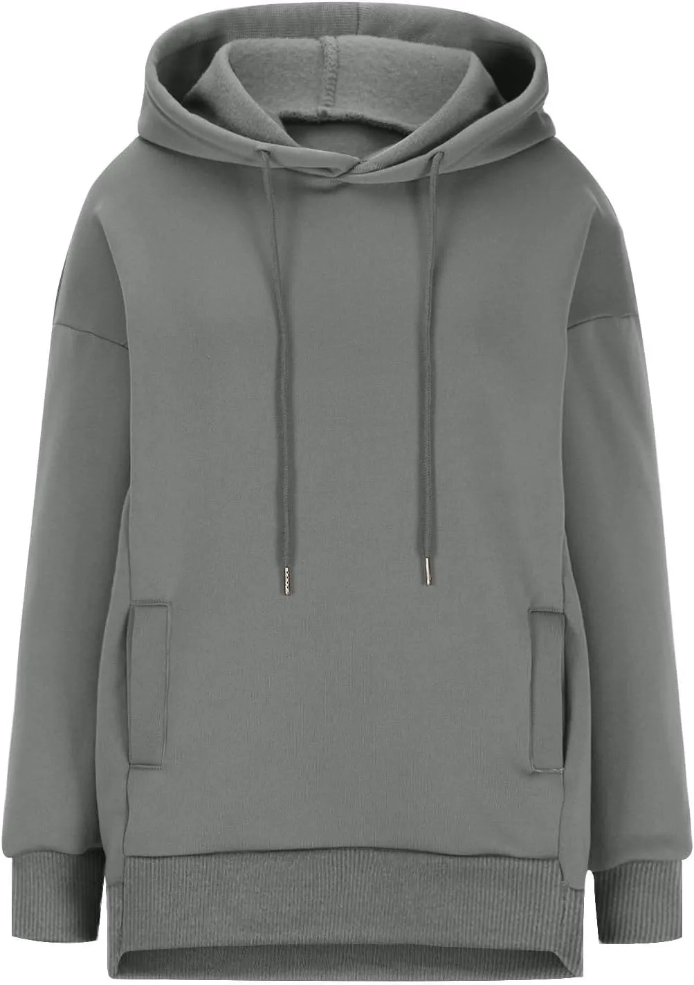 Womens Oversized Hoodies Sweatshirt-Pullover Sweatshirts with Pockets Stretchy Soft Cotton Basic Fall Outfits 2024