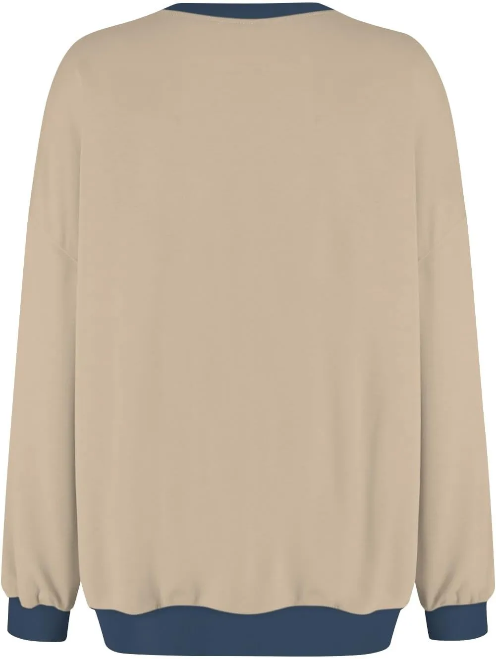 Women's Oversized Pullover Striped Sweatshirt Soft Crew Neck Fall Sweaters for Women Trendy 2024