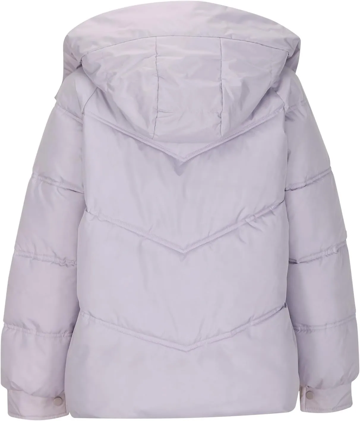 Womens Puffer Coat Winter Warm Down Jacket Teen Girls Fashion Hooded Quilted Jacket Coat Loose Cropped Down Outerwear