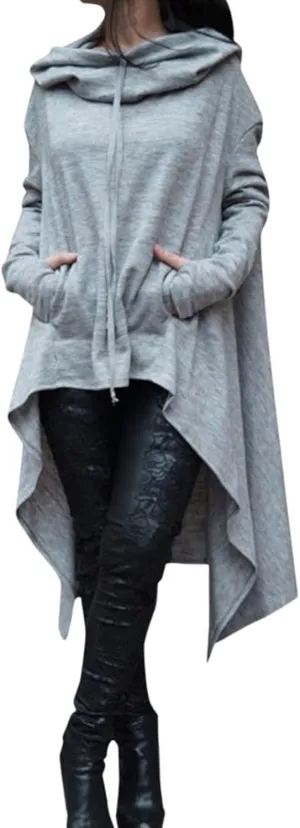 Women’s Slub Knit Full-Zip Hoodie Women Loose Hoodie Long Hooded Tops Ladies Sweatshirt Sweaters Casual Fashion