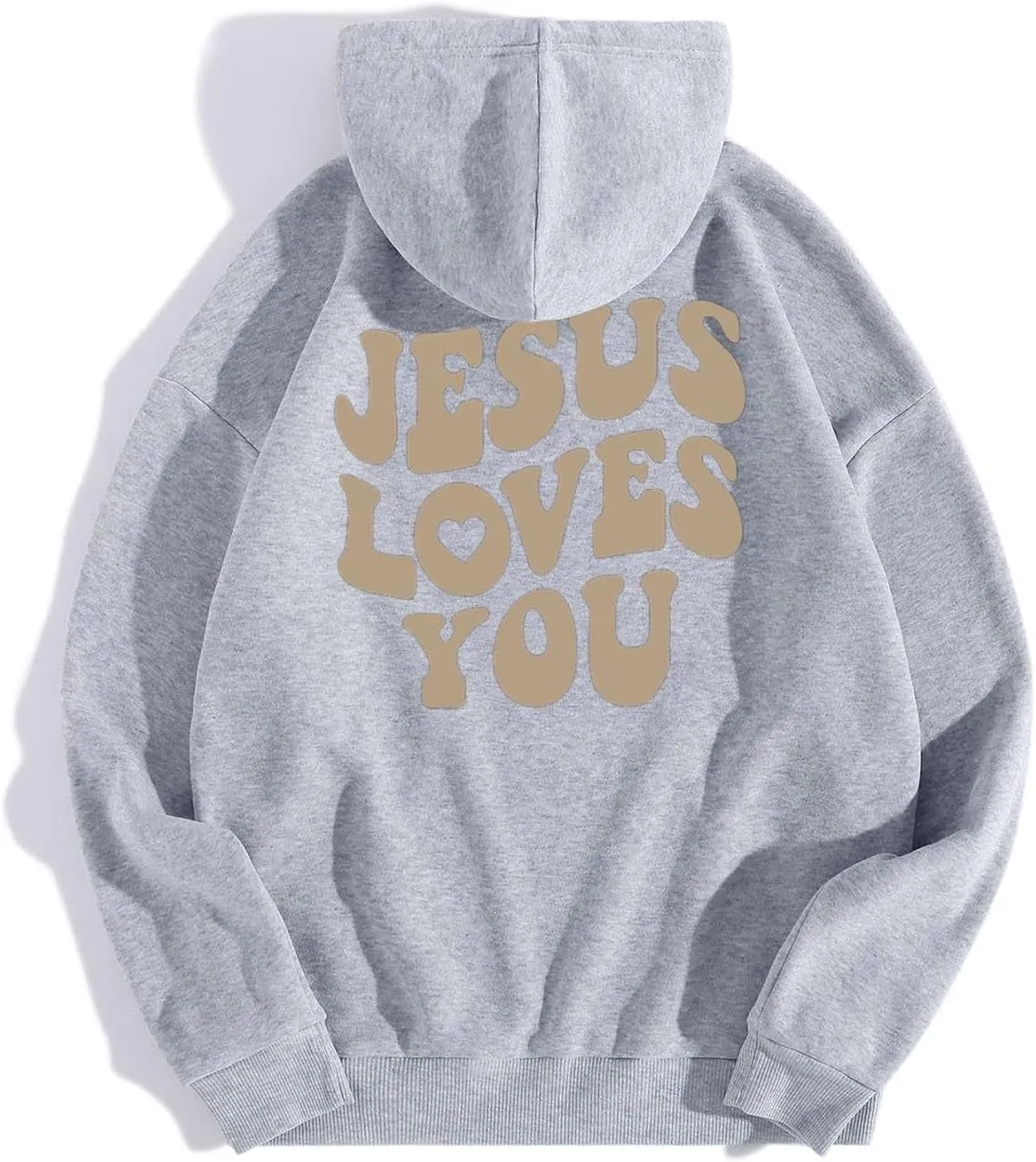 Women's Sweatshirt Plus Size Casual Jesus Letter Print Pullover Sweaters for Women Y2k Hoodies for Women Plus Size