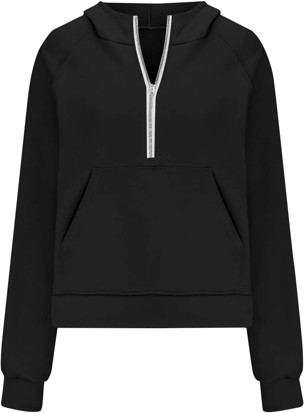 Womens Sweatshirts Half Zip Cropped Pullover Fleece Quarter Zipper Long Sleeve Fall Outfits Fashion Clothes