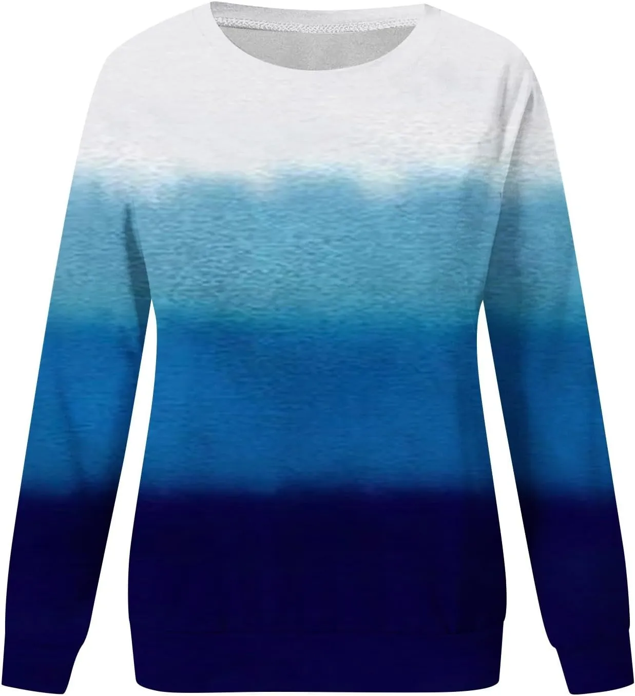 Womens Tie-Dye Y2k Hoodies Crewneck Sweatshirts Oversized Casual Blouse Trendy Long Sleeve Loose Lightweight Shirt