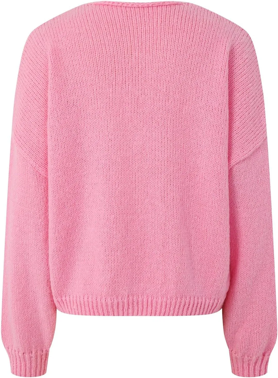 Womens Tie Front Cardigan Sweaters Cute Bow Chunky Long Puff Sleeve Sweater Fall Winter Jacket Coat