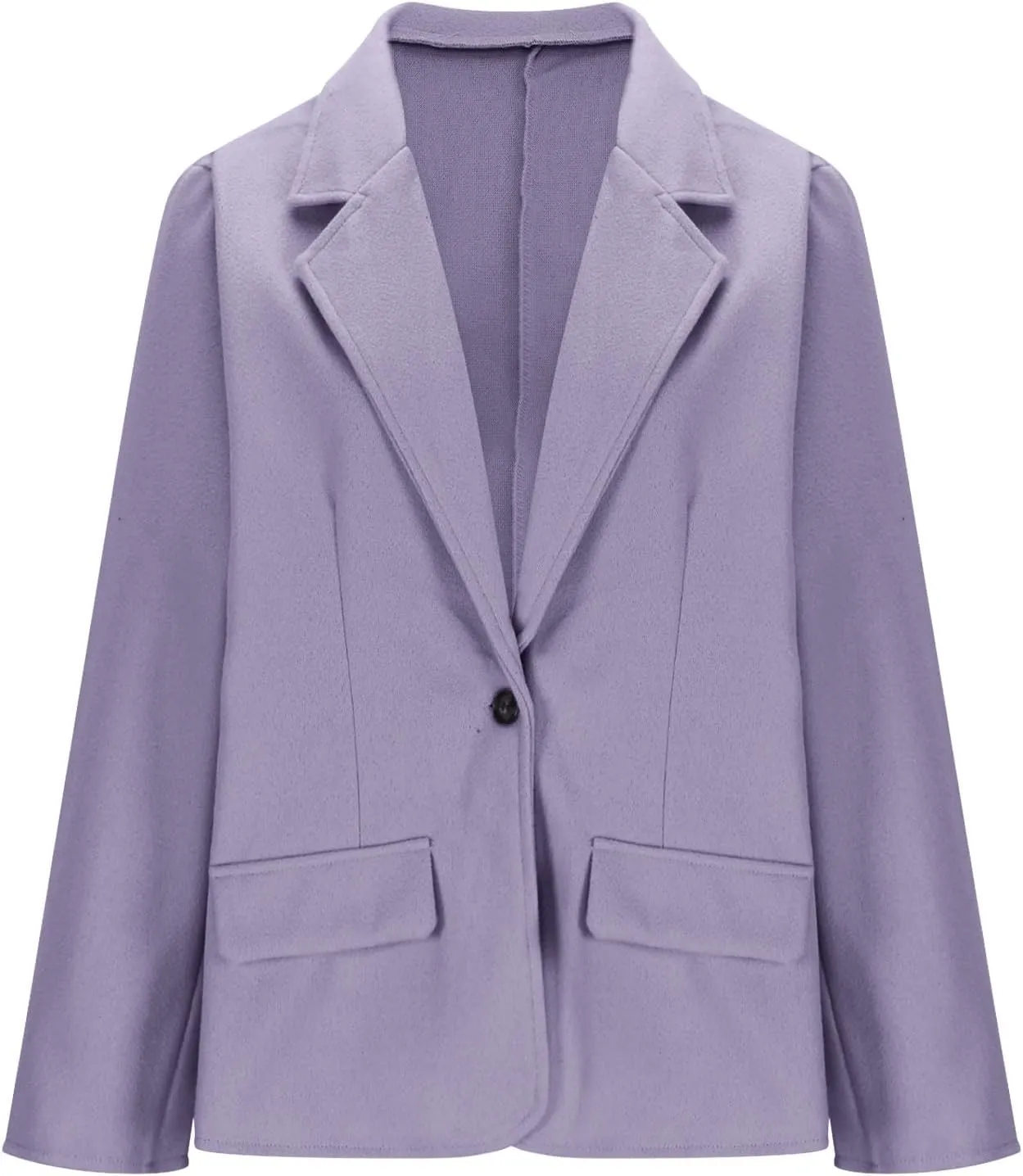 Womens Trench Coat Business Casual Blazers Notch Lapel Pea Coat Plus Size Wool Blend Coats Trendy Work Office Jackets