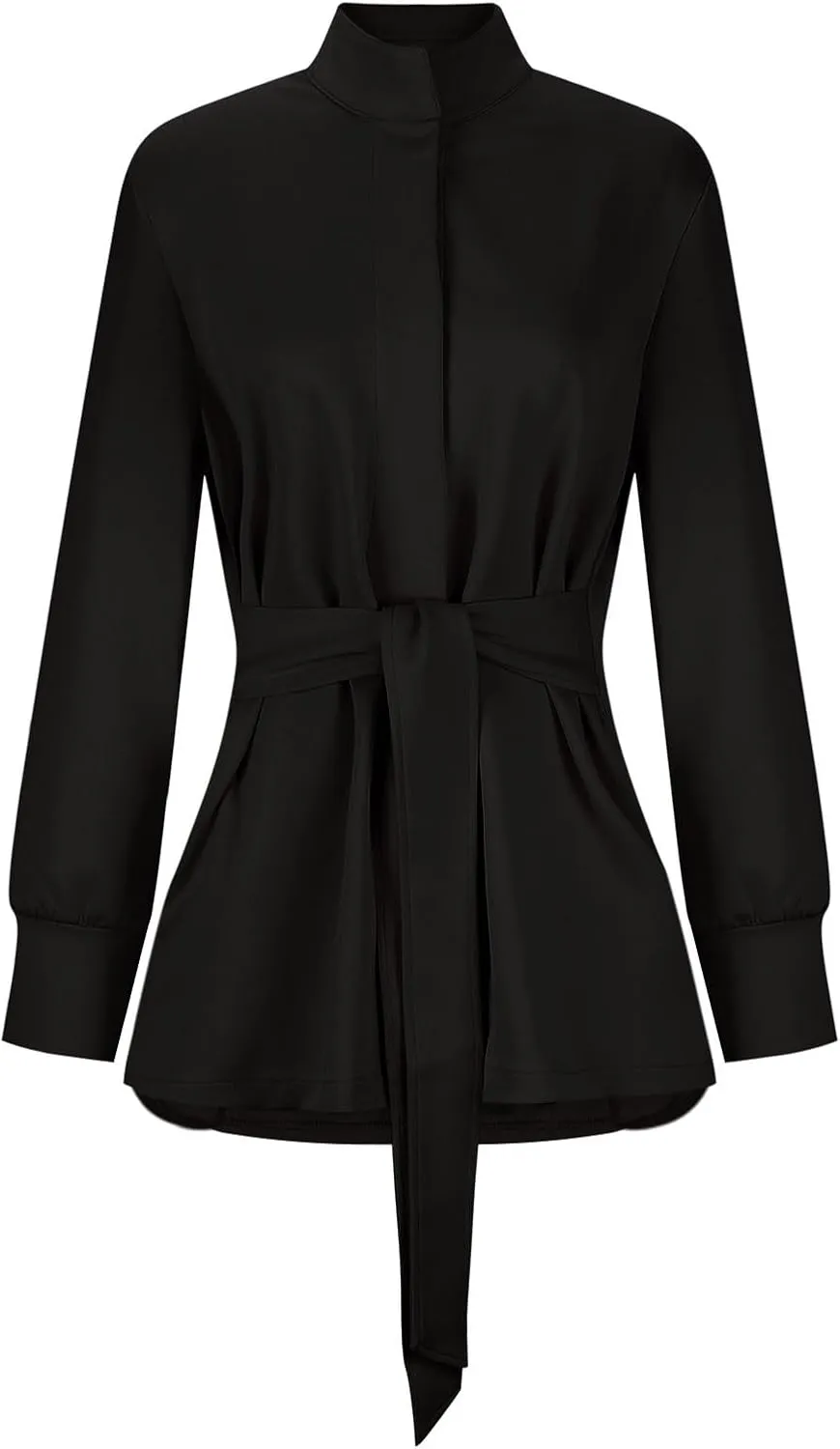 Women's Trench Coat Short Casual Spring Fall Fashion jackets 2024 Classic Lapel Overcoat Outerwear With Belt