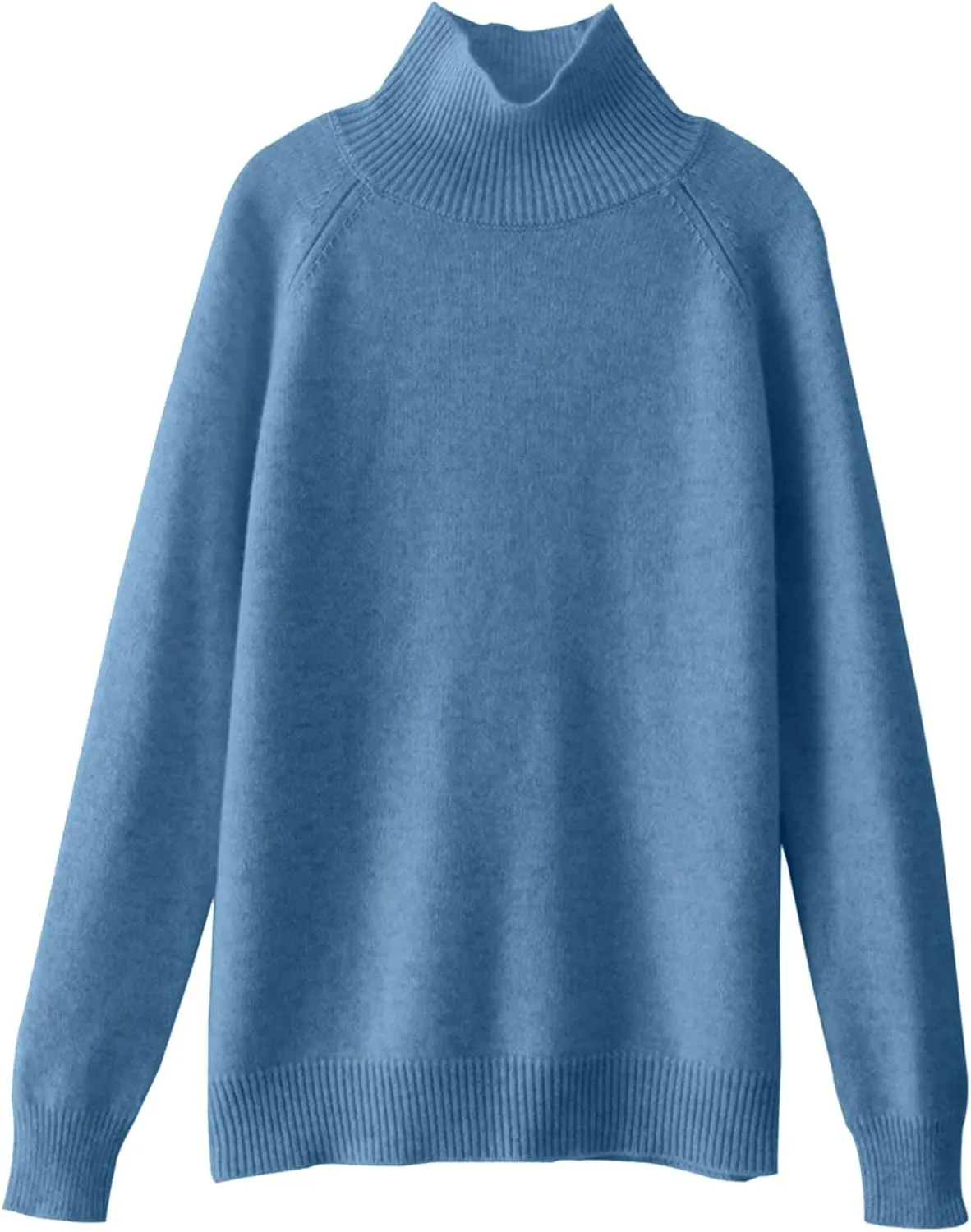 Womens Turtleneck Sweaters Oversized Sweaters Ribbed Knitted Sweater Fall Pullover Sweater Y2K Sweaters Jumper Tops