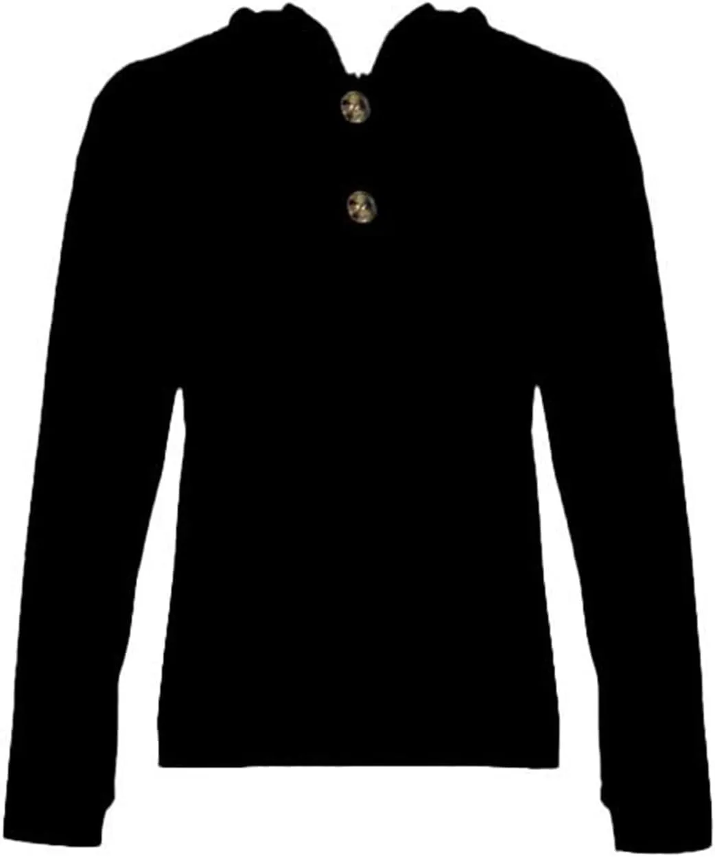 Womens Waffle Sweater Autumn Casual Solid Drawstring Hooded Button Up Slouchy Hoodies Loose Knitted Long Sleeve Tops
