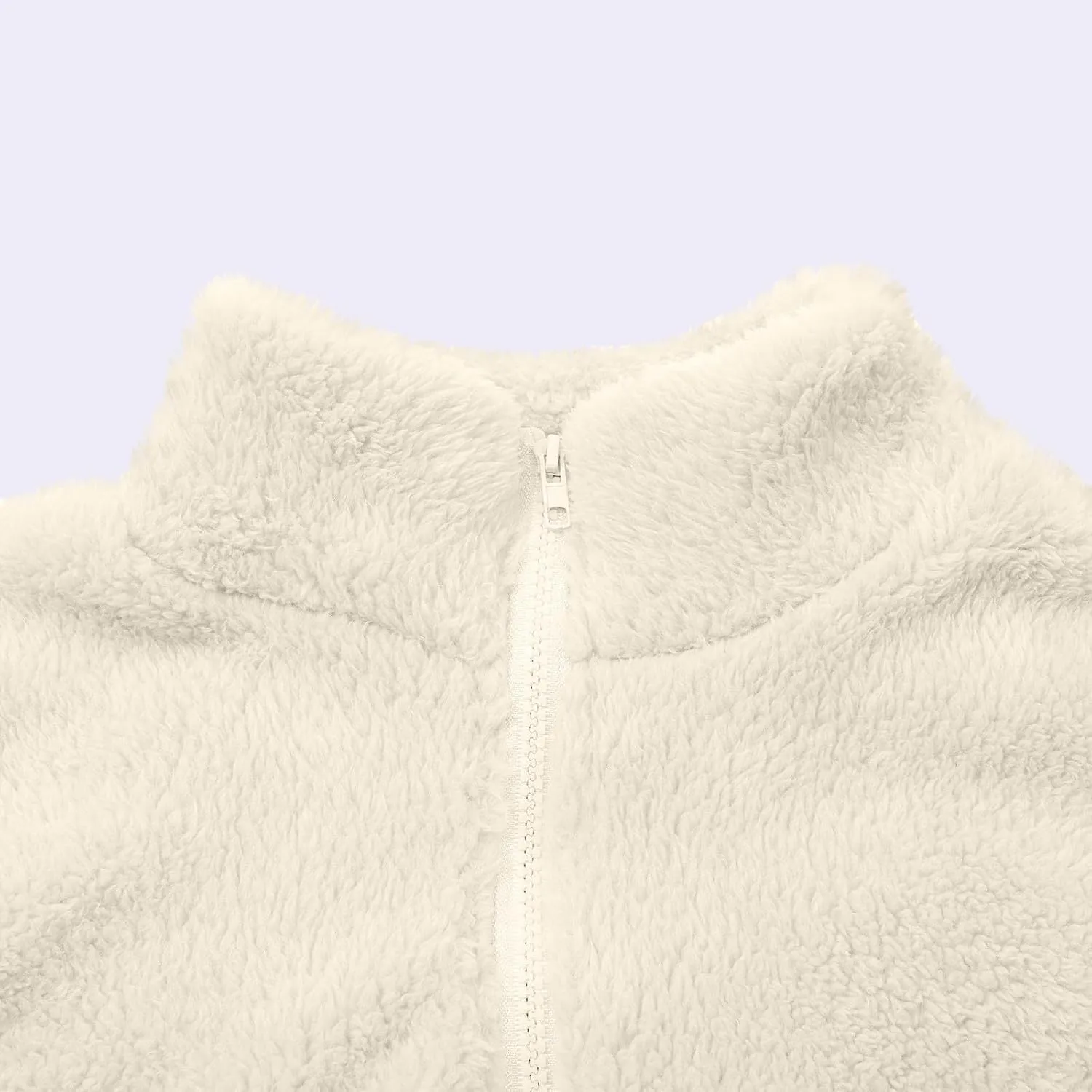 Women's Winter Fleece Sweatshirt Jacket Full Zip Sherpa Fur Hooded Jacket Lightweight Shaggy Teddy Coat Outerwear