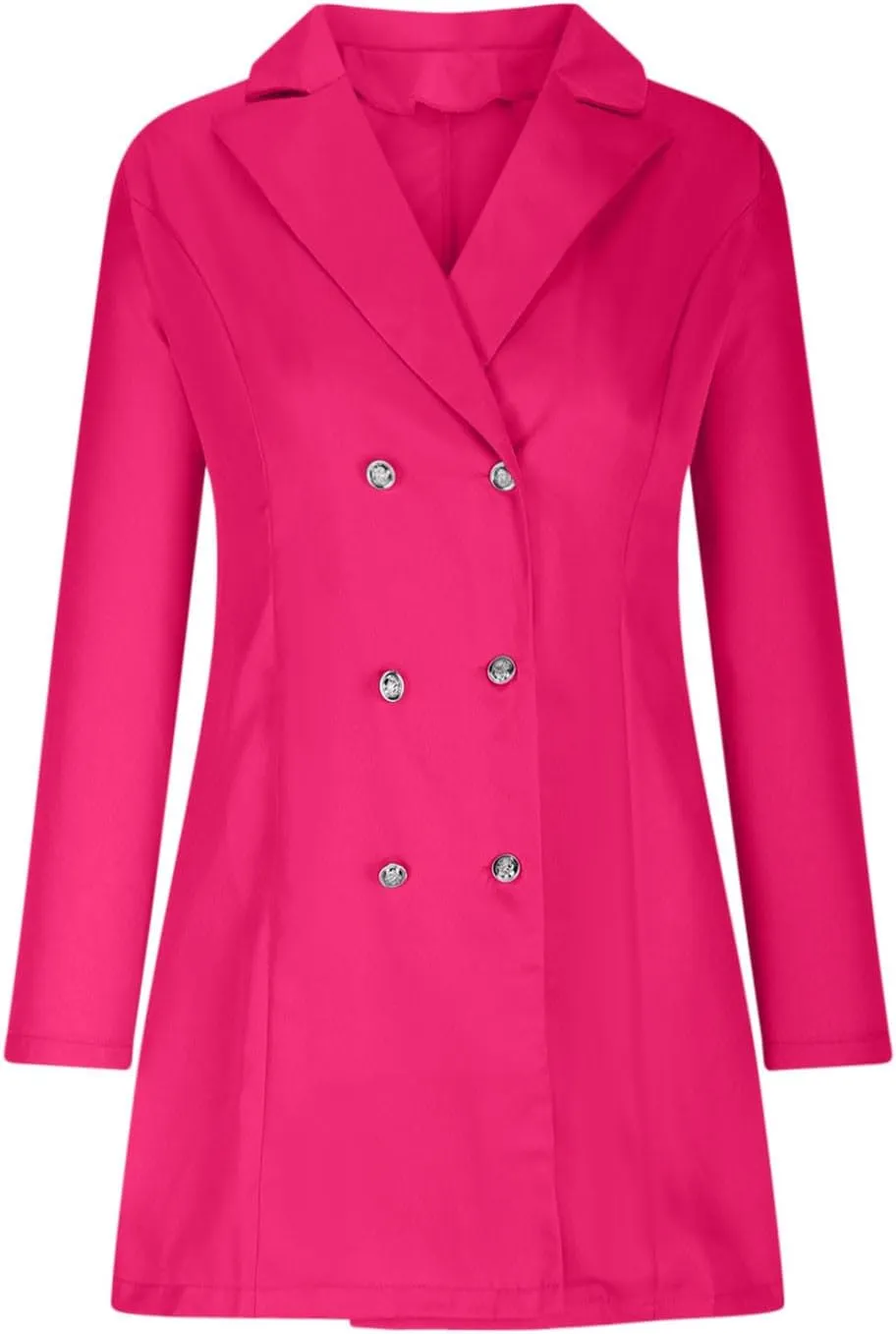 Womens Winter Jacket Long Open Front Oversized Knitted Sweater Coat Double-Breasted Classic Lapel Trench Overcoat