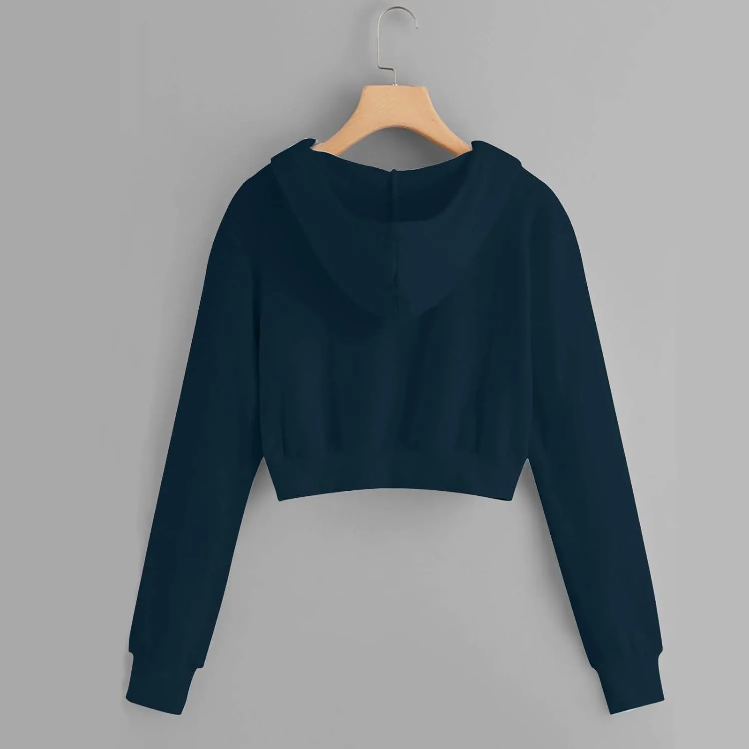Womens Y2K Cropped Zip Up Hoodies Long Sleeve Lightweight Sweatshirts Jackets Trendy Tees Girl Clothes 2024