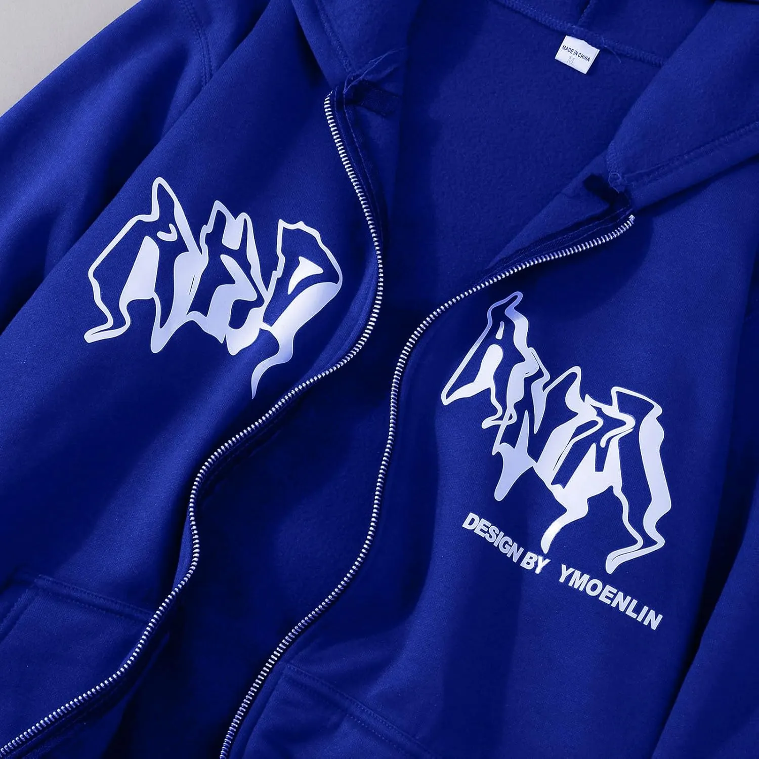 Y2k Sweatshirts for Women Full Zip Up Hooded Jacket Hip Hop Vintage Goth Print Tops Street Fashion Pullovers