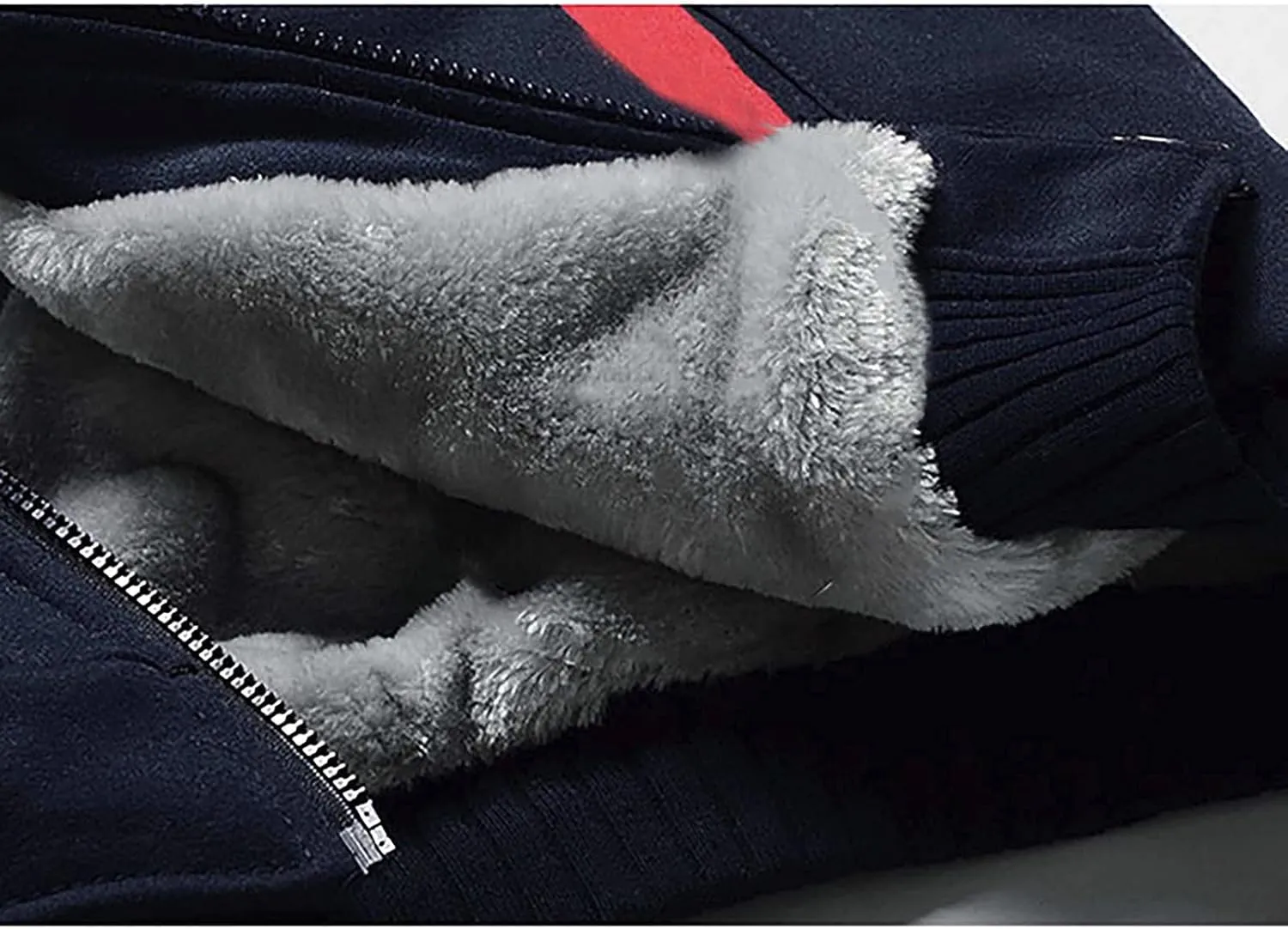 Ymosrh Men's Hooded Sweatshirt Zip Up Hoodie Fleece Lined Pullover Sweatshirts Casual Jacket Coat Sweatshirt, S-5XL
