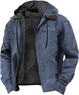 Ymosrh Men's Hoodies Jackets Zip Up Hoodie Sweatshirt with Pocket Long Sleeve Fashion Gym Athletic Workout Hoodies, S-8XL