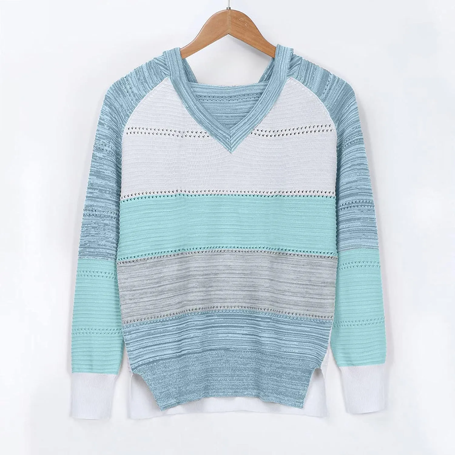 Ymosrh Women's Sweaters Fall 2023 Crewneck Long Sleeve Oversized Fuzzy Knit Chunky Warm Pullover Sweater Top, S-5XL